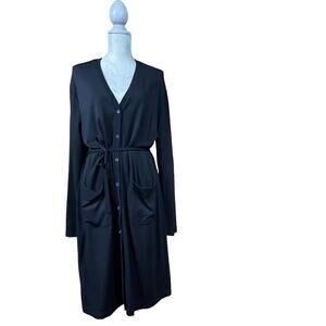 Jones New York Button Up Tie Waist Dress or Cardigan size XL